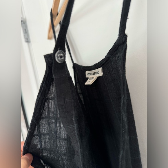 Billabong romper black checkered size Small adjustable - Picture 7 of 10